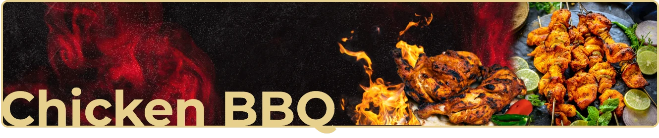 Sizzling, Smoky Chicken BBQ at Sultan Flamez - Dubai's Finest Flame-Grilled Flavor.